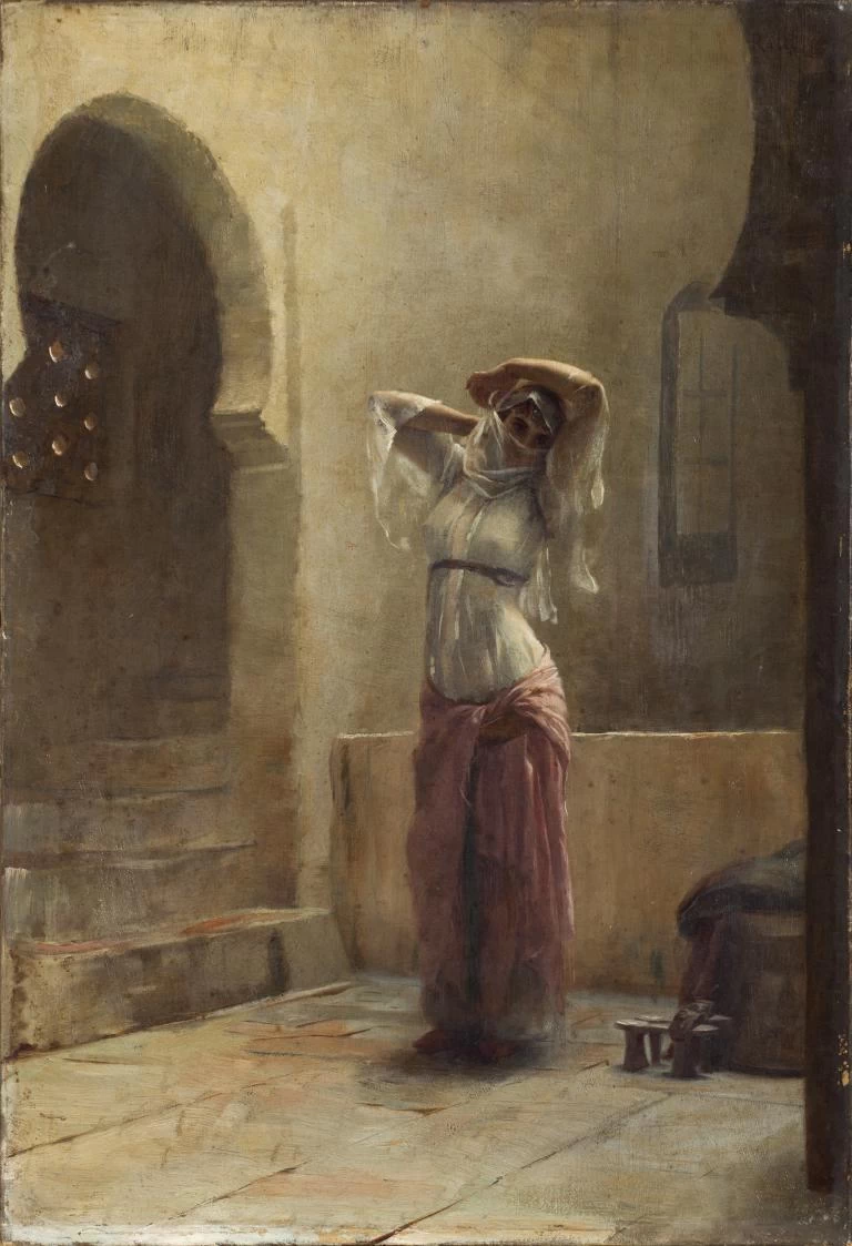 Theodoros Rallis - Ragazza giovane nell'hammam